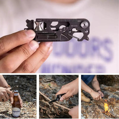 30 in 1 Mini Pocket Survival Tool - The Outer Fringe Survival The Outer Fringe The Outer Fringe 30 in 1 Mini Pocket Survival Tool 867808_NSQHESE Black