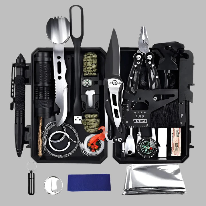 Emergency Survival Gear Kits 60 in 1 Outdoor Gear Tools Box Kit Set