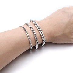 Stainless Steel Cuban Chain Bracelet