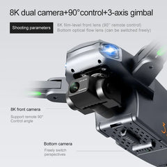 8K Dual Camera (Wide-Angle + Standard Lens)