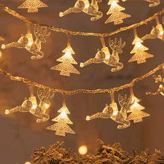 LED Snowflake String Lights