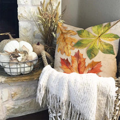 Autumn Maple Leaf Pillow Cover