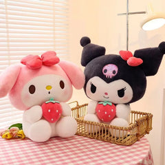 Sanrio Strawberry Kuromi Plush Pillow Toy