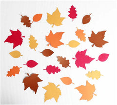 4M Fall Theme Autumn Leaves Garland