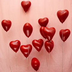 Red Heart Latex Balloons