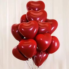 Red Heart Latex Balloons