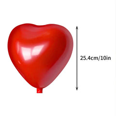 Red Heart Latex Balloons