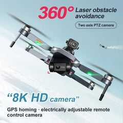 8K Camera with 2-Axis PTZ Gimbal Drone