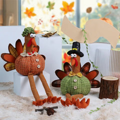 Thanksgiving Gnomes Turkey Decor