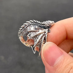 Dragon Ring with Pterosaur Wings