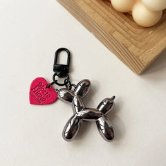 Cute Acrylic Cartoon Balloon Dog Keychain