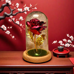 Eternal Rose in Glass Dome 