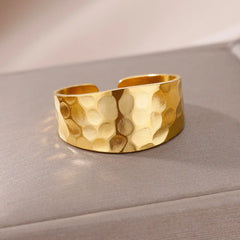 316L Stainless Steel Gold Ring