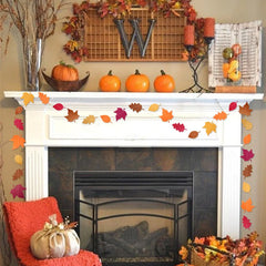 4M Fall Theme Autumn Leaves Garland