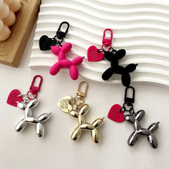 Cute Acrylic Cartoon Balloon Dog Keychain