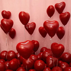 Red Heart Latex Balloons