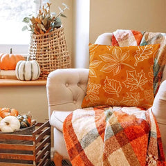 Autumn Maple Leaf Pillow Cover