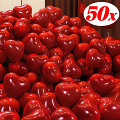 Red Heart Latex Balloons