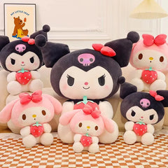 Sanrio Strawberry Kuromi Plush Pillow Toy