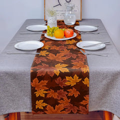 Fall Thanksgiving Maple Leaf Table Runner