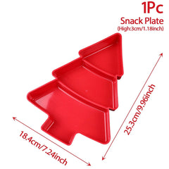 Christmas Tree Fruit Plate - The Outer Fringe The Outer Fringe The Outer Fringe 50101330968868 14:202422807#2 Red