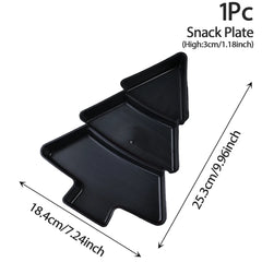 Christmas Tree Fruit Plate - The Outer Fringe The Outer Fringe The Outer Fringe 50101330903332 14:202418806#4 Black